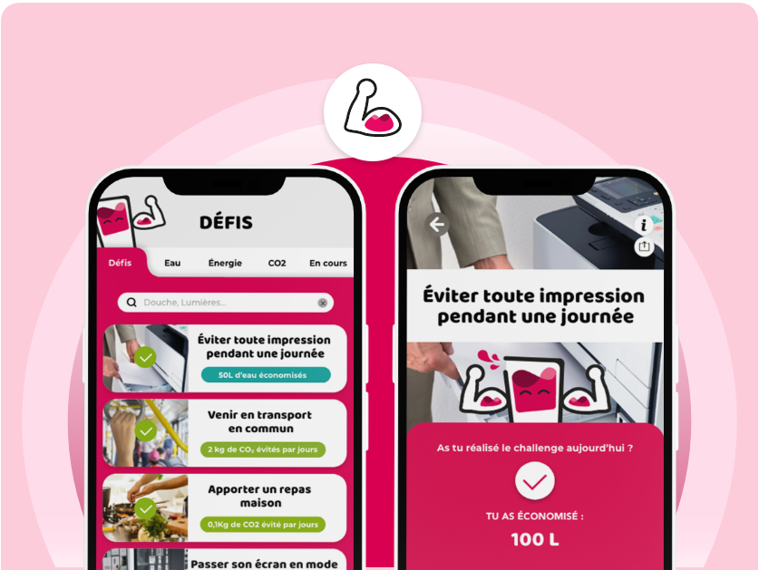 Mes Défis - défis RSE hebdomadaires ludiques et personnalisés pour les salariés d'entreprise